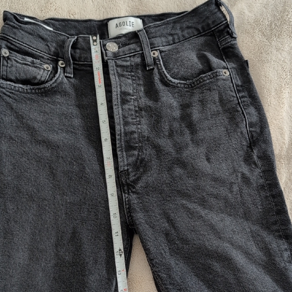 Agolde Women's Nico Black Skinny Jeans, Size 25 - Picture 8 of 10